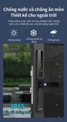 KENITSU SW3 7 Khóa từ cửa nhôm ngoài trời Kenitsu SW3 tiêu chuẩn IP65 chống nước, chống mưa, chống nắng và chống ăn mòn