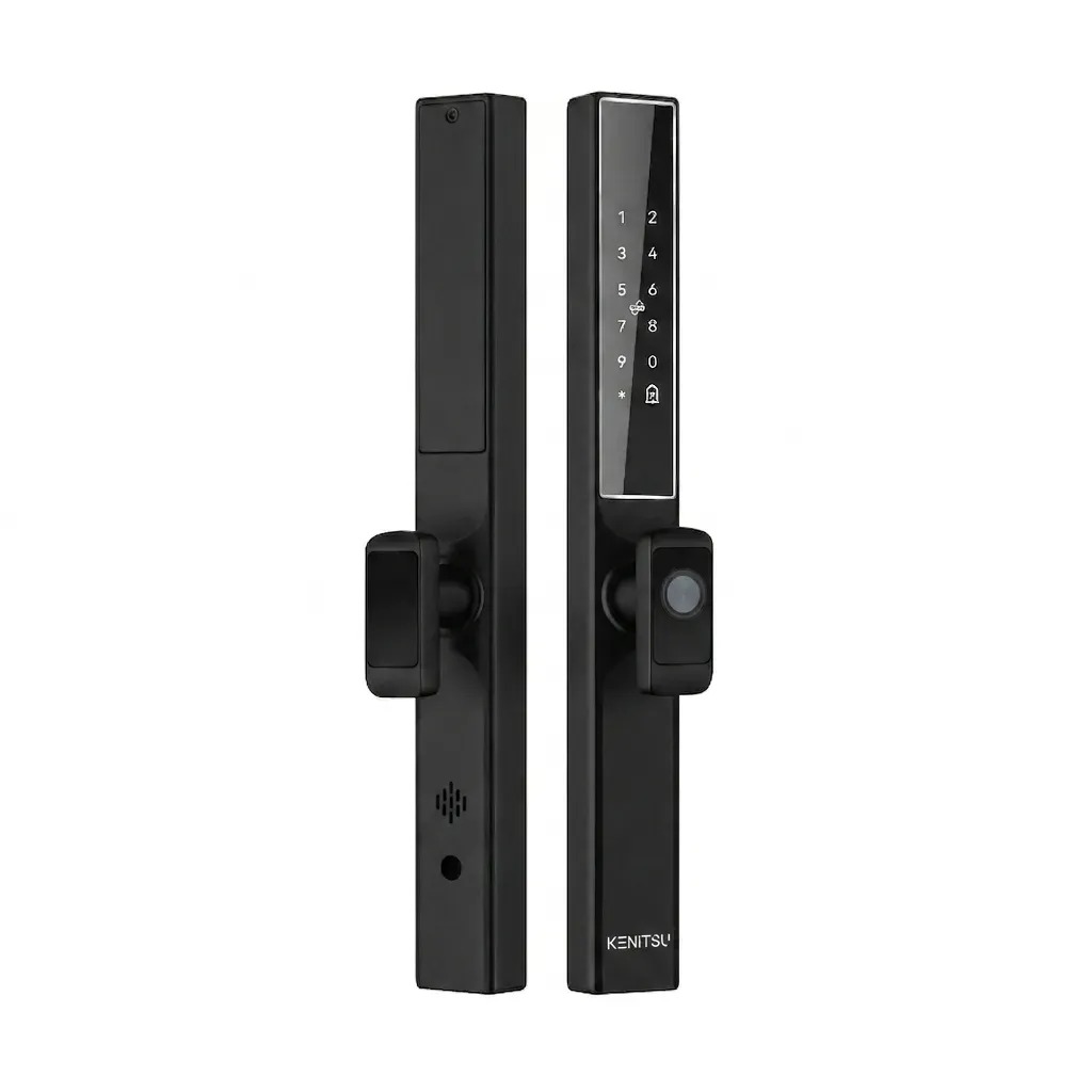 Khóa từ cửa nhôm tay cầm ngắn Kenitsu SW3 Khóa từ cửa nhôm tay cầm ngắn Kenitsu SW3 đố hẹp chống vướng khung cửa