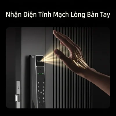 KENITSU SD5 9 Khóa vân tay tĩnh mạch cửa nhôm kính Kenitsu SD5 công nghệ quét tĩnh mạch lòng bàn tay bảo mật cao