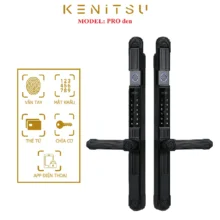 Kenitsu Pro màu đen với cảm biến vân tay ở hai mặt