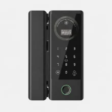 Trang chủ 17 Mặt trước khóa vân tay cửa kính mở từ xa Kenitsu SC6 tích hợp Face ID 3D và cảm biến vân tay