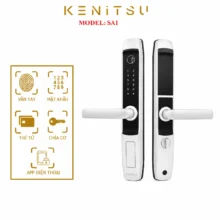 Khóa vân tay cửa nhôm TTLock Kenitsu SA1 màu bạc