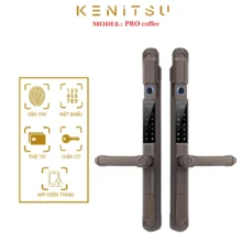Khóa vân tay tân cổ điển 2 mặt Kenitsu Pro màu coffee