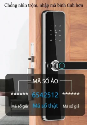 Mã số ảo chống nhìn trộm trên khóa vân tay Kenitsu TT62