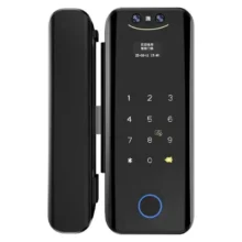 Trang chủ 19 Mặt trước khóa cửa kính thông minh Kenitsu SH9 có camera và cảm biến vân tay