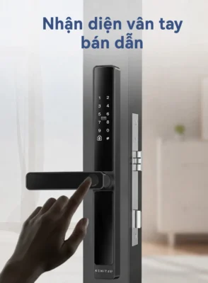 Mở khóa vân tay cửa nhôm 2 chiều Kenitsu SS8